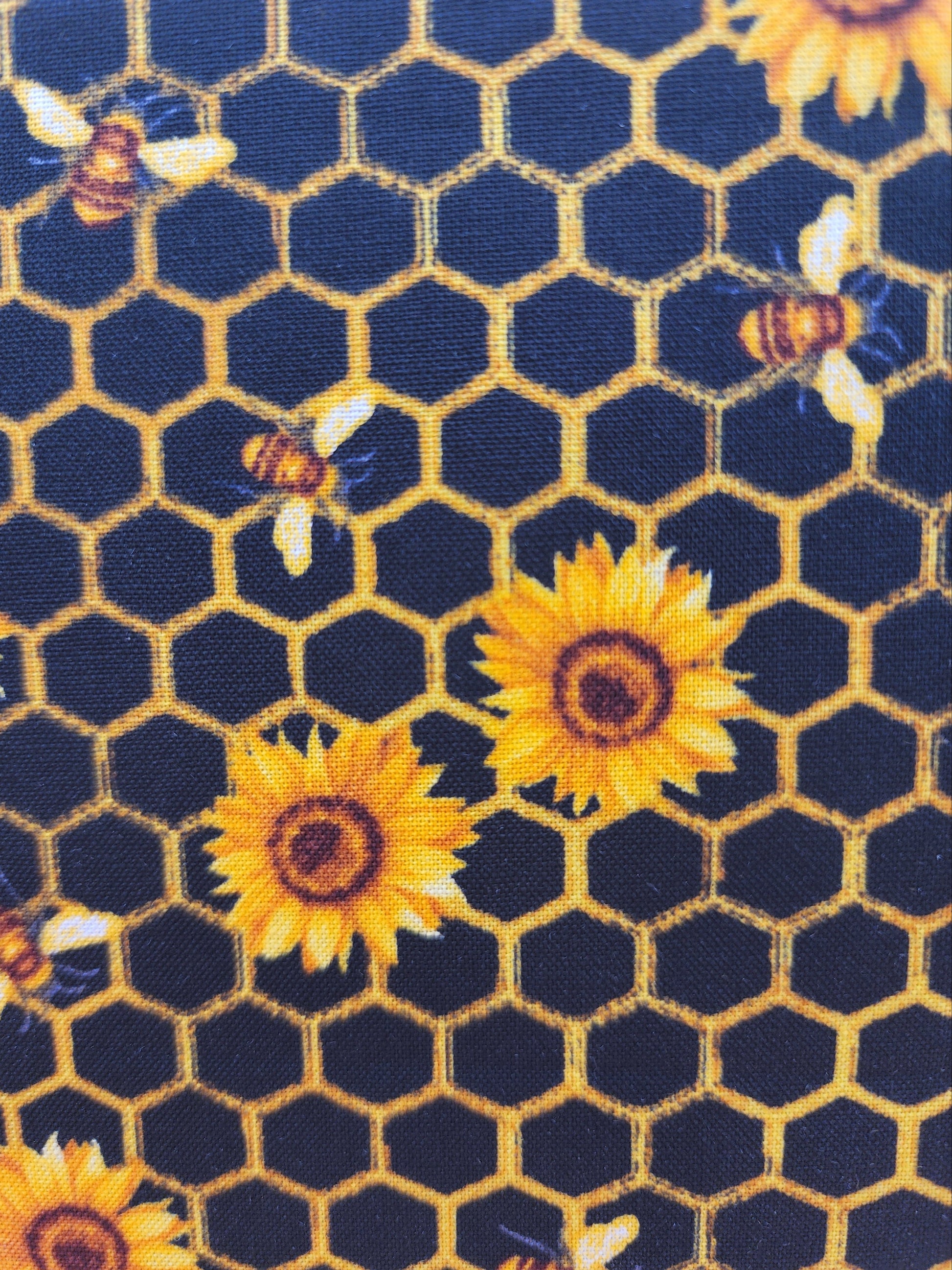 Sunflower and Bee Fabric Journal