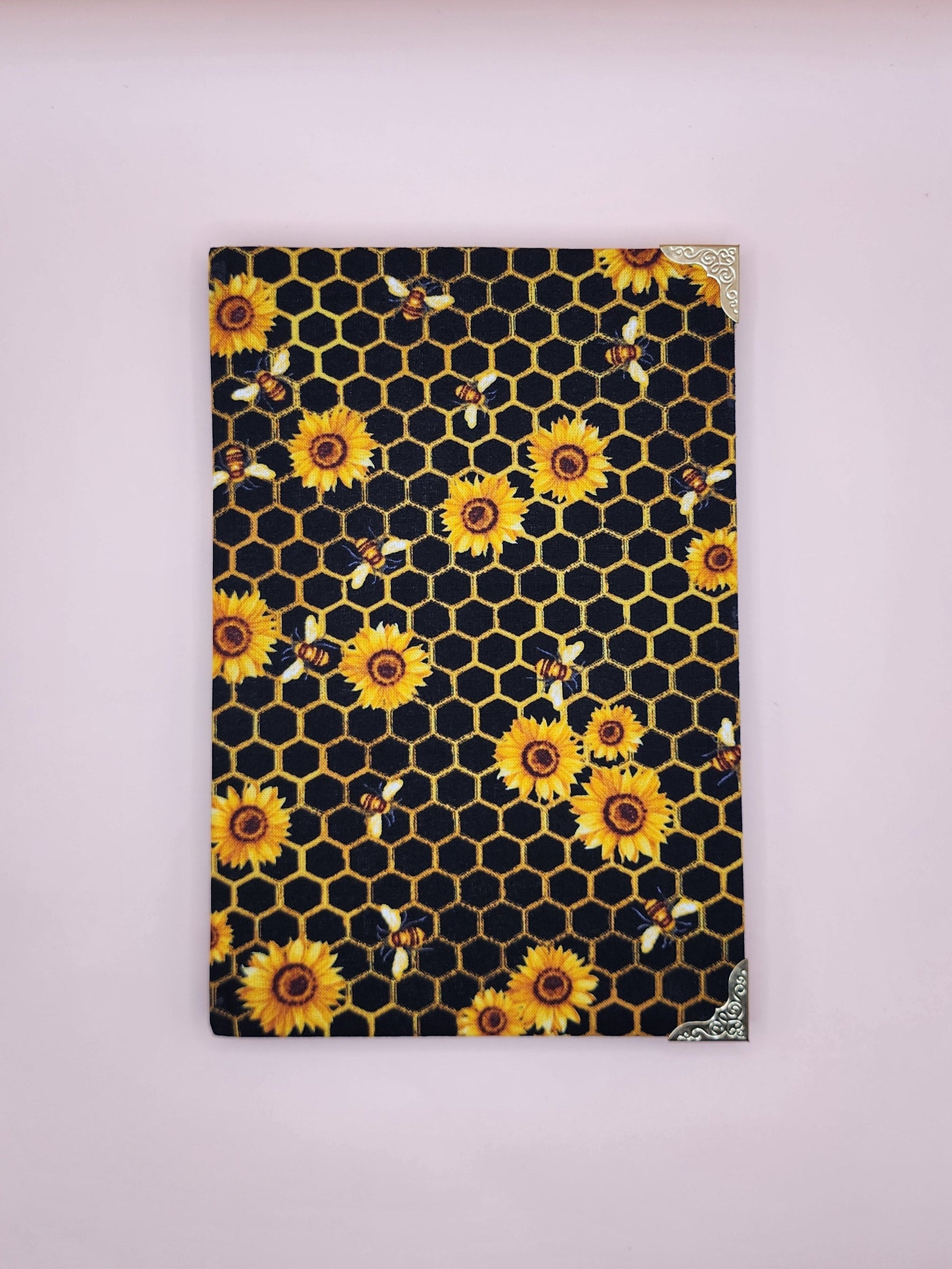 Sunflower and Bee Fabric Journal