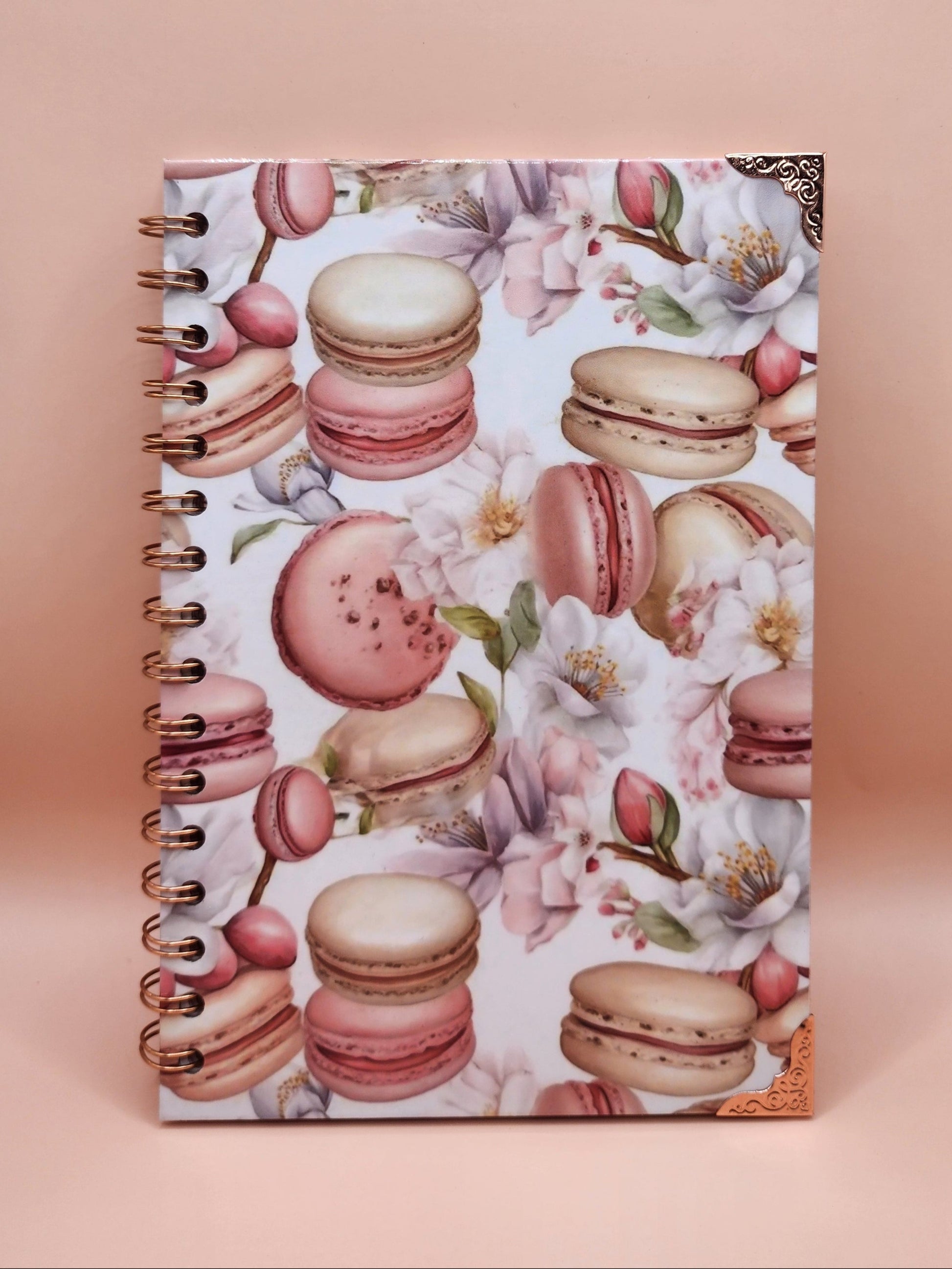 Parisian Macaroons Spiral Journal - ROSE GOLD EDITION
