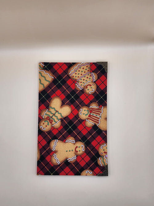Gingerbread Plaid Fabric Journal