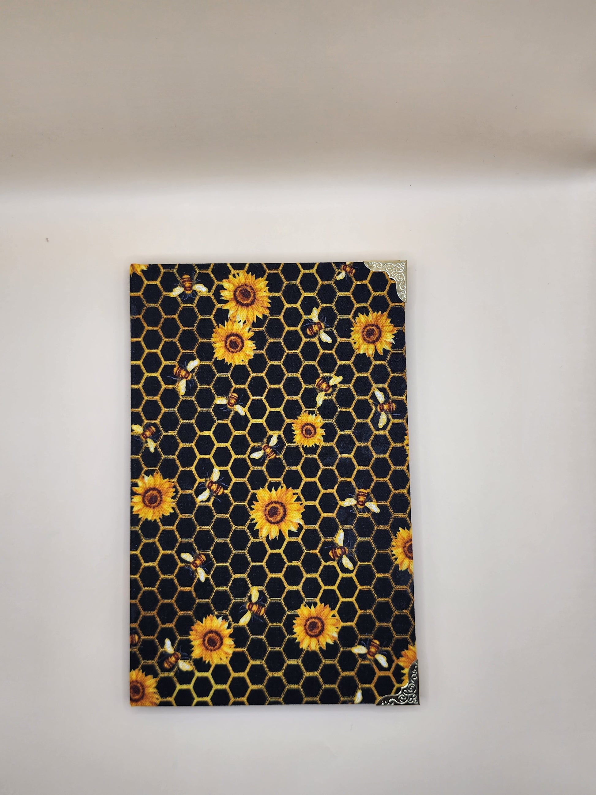 Sunflower and Bee Fabric Journal