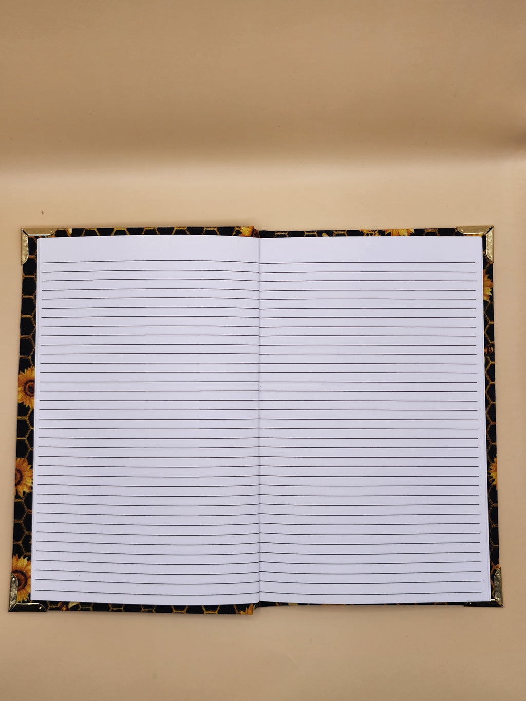 Sunflower and Bee Fabric Journal